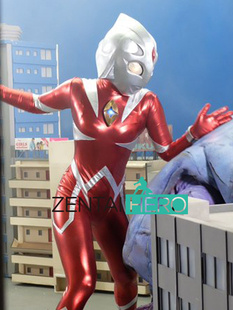 女版奥特之母英雄连体紧身衣涂胶拼接GIGA cosplay服装女 无头套