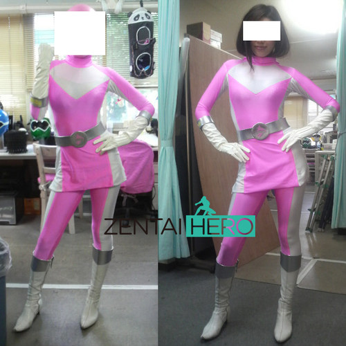 无头盔 特摄性感战队giga连体紧身衣弹力莱卡拼接cosplay服装 5色