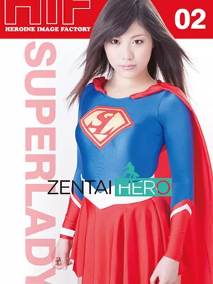 G社特摄性感英雄女超人supergirl giga lady弹力莱卡紧身衣带披风
