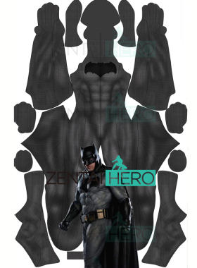 新款 BVS Batman Cosplay 蝙蝠侠英雄连体紧身衣 弹力莱卡 无披风