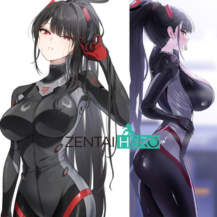 新款成人儿童游戏蔚蓝档案 调月莉音战斗服cosplay连体紧身衣