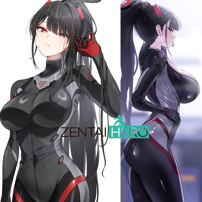 新款成人儿童游戏蔚蓝档案 调月莉音战斗服cosplay连体紧身衣