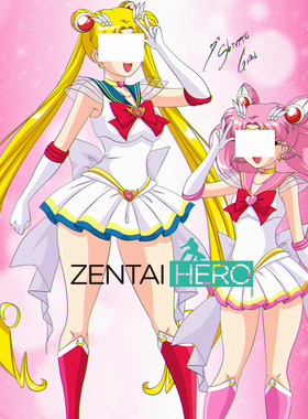 二次元美少女战士SuperS水手服莱卡连体裙sailor moon cosplay