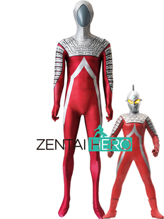 印染动漫赛文凹凸曼赛文X连体紧身衣动漫二次元Ultra Seven Cos服