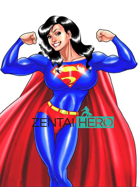 超级英雄 supergirl cosplay服装女 漫展表演连体紧身衣带披风