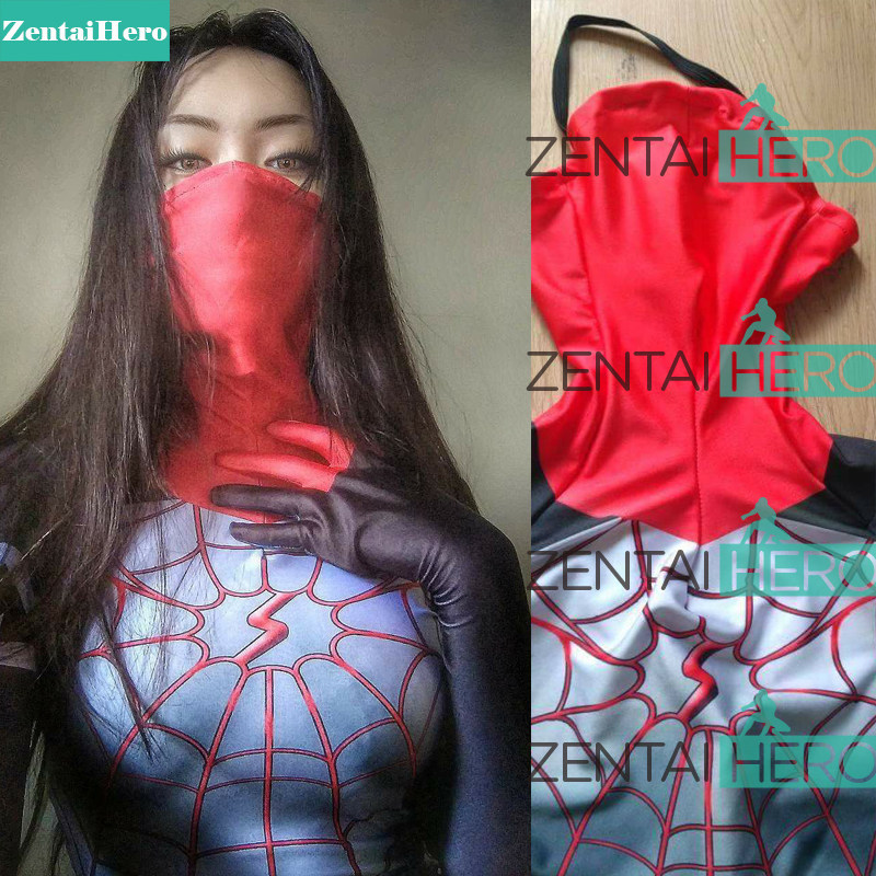 漫画漫展服装 silk cindy moon蛛丝英雄连体紧身衣 神奇蜘蛛