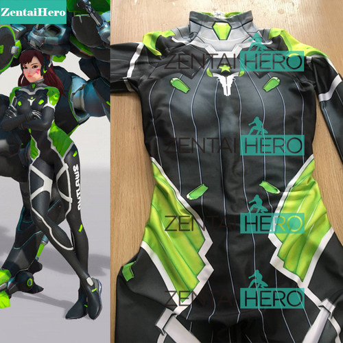 新款 守望游戏OW D.Va Houston Outlaws 休斯顿神枪手 紧身衣