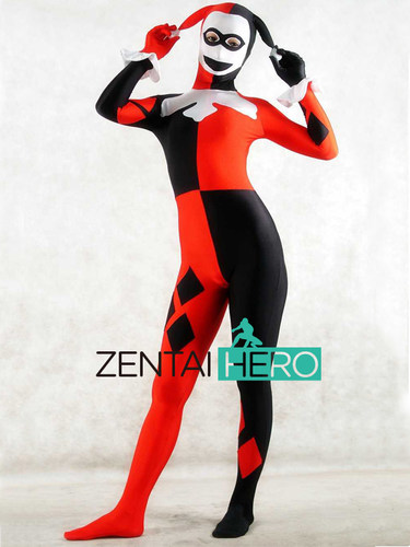 性感紧身衣拼色连体衣cosplay服