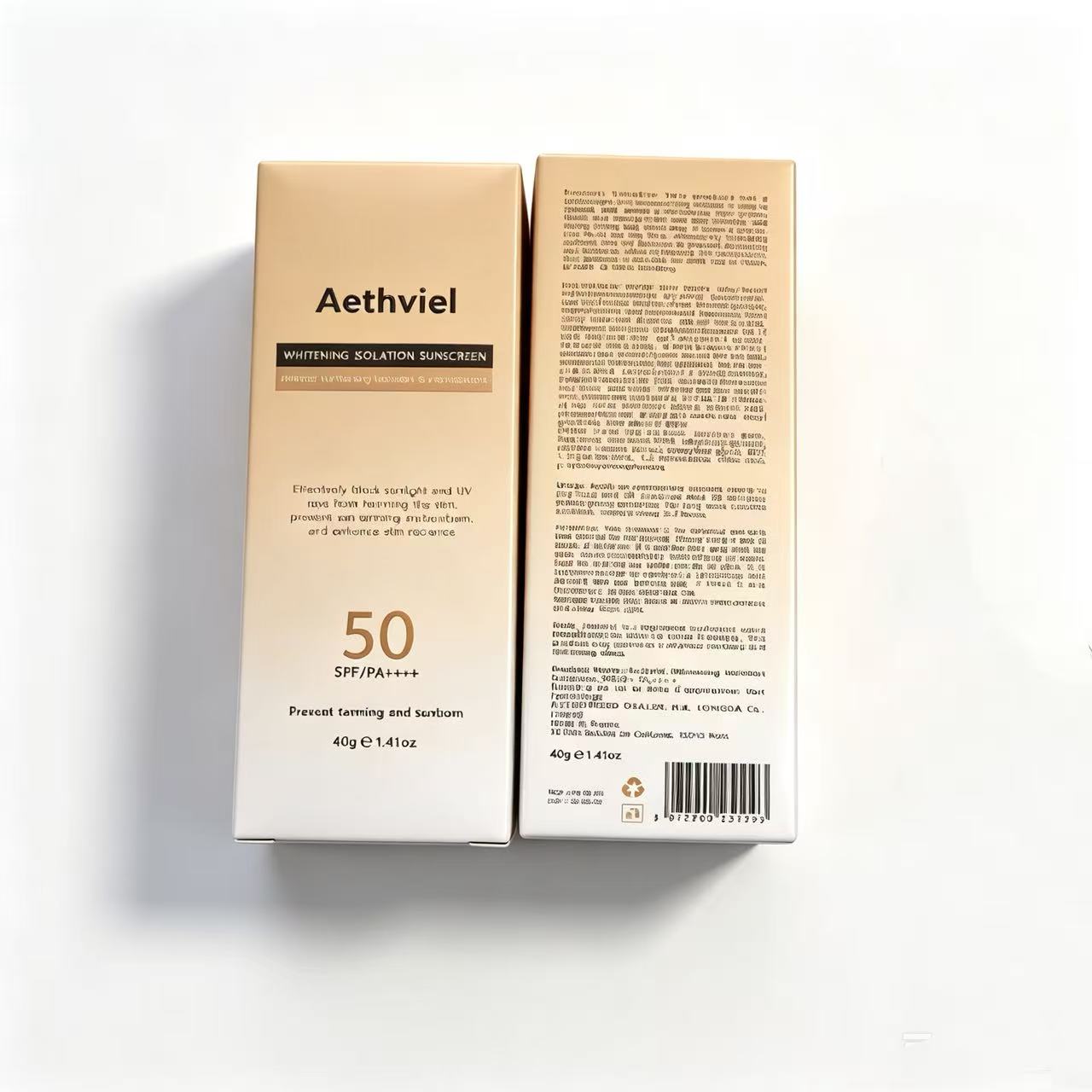 瑞士进口nulad美白防晒霜SPF50+抗光老遮瑕隔离紫外线防水汗军训 - 实物图