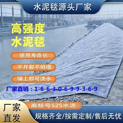 新型混凝土水泥毯浇水固化土工布