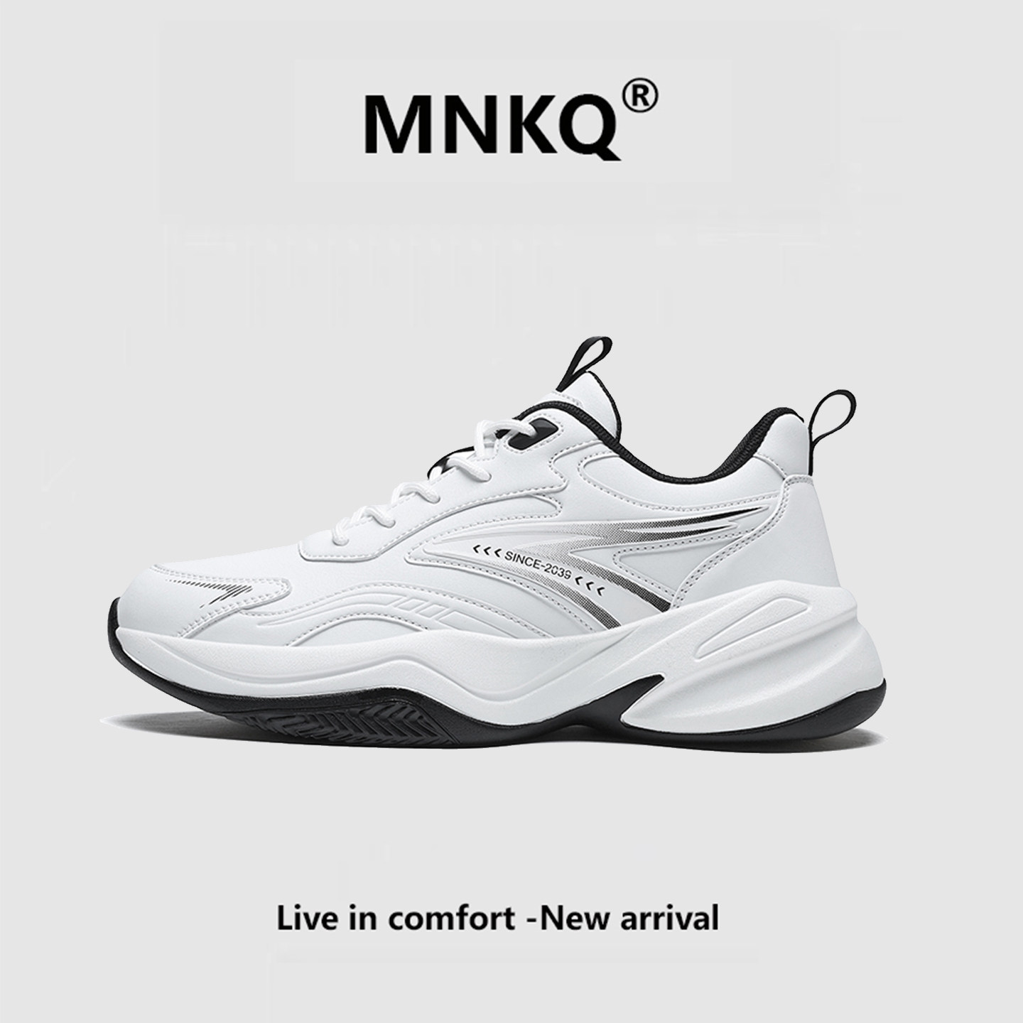 【牛筋底】春秋皮面防水运动休闲男鞋防滑耐磨轻便经典百搭波鞋男