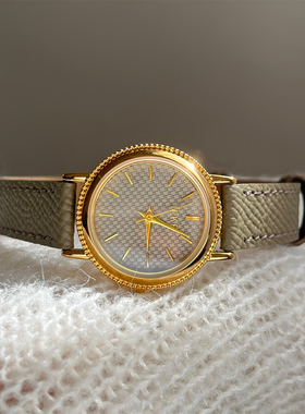 IEKE气质女士百搭金灰色休闲手表精致小众设计时髦显白高颜值腕表