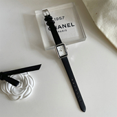 法式 小众复古长方形手表女ins风简约时尚 气质女士精致百搭石英表