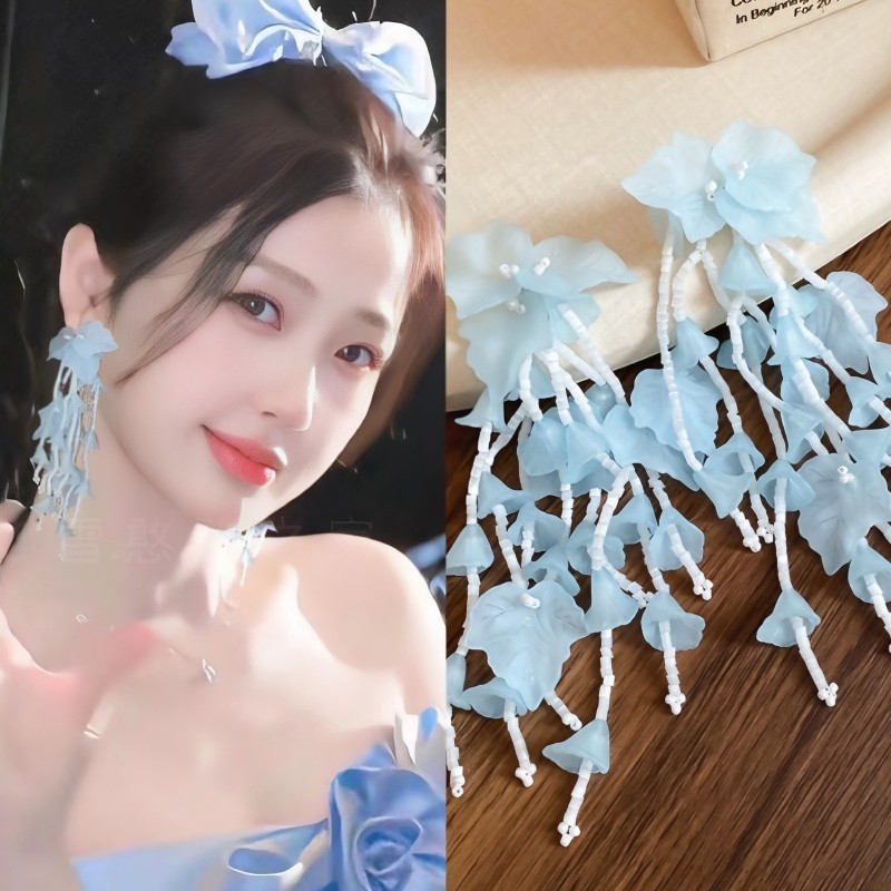 虞书欣同款耳环树叶花朵流苏多巴胺耳饰耳坠耳夹旅游度假饰品女潮,饰品/流行首饰/时尚饰品新,耳环,淘宝优惠券,粉丝福利购,淘宝优惠卷