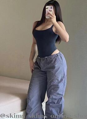 现｜skim卡戴珊同款性感连体吊带背心纯色修身打底内搭连体衣