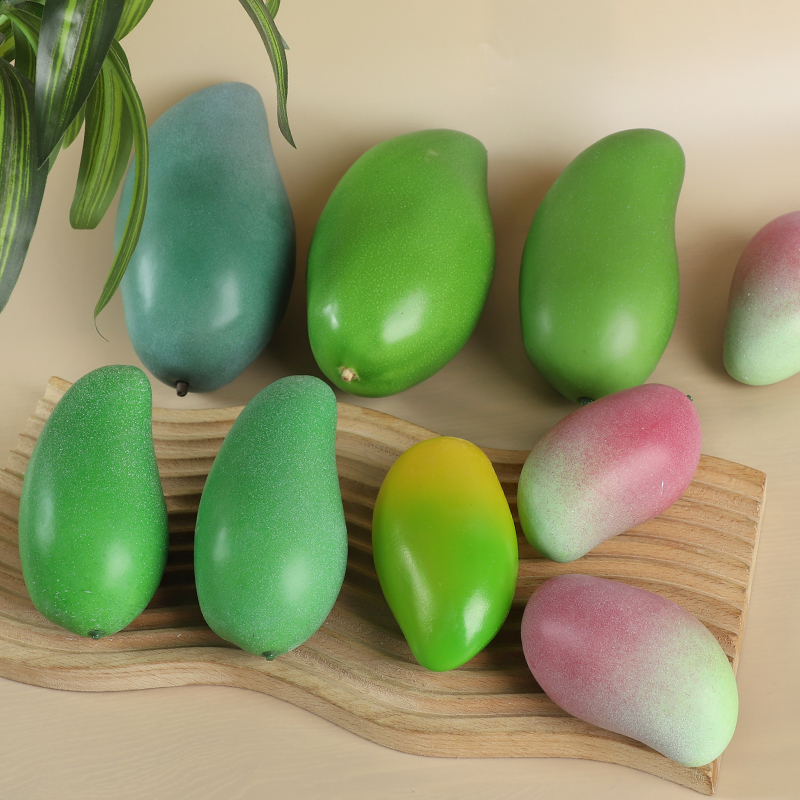 仿真芒果青芒果贵妃芒模型