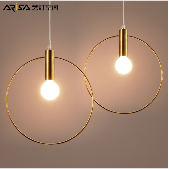 艺灯空间 简约后现代铁艺吊灯餐厅酒吧台咖啡厅创意个性北欧吊灯