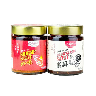 越南进口 蒂安黑蒜辣椒油酱220g 虾味辣椒油酱  调味酱 临期清仓