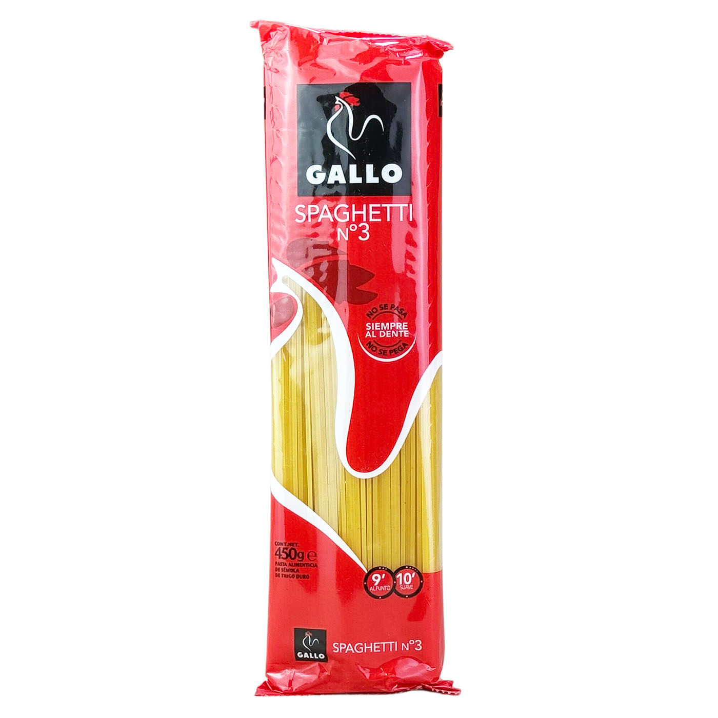 西班牙原装进口GALLO嘉罗3#直条形意大利面450g意粉意面 临期清仓