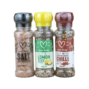 意大利进口爱到骨子里柠檬盐150g种辣椒盐 调味品调味料带研磨头