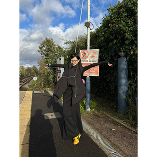 Fanptntox 羽绒马甲外套女秋冬新款拉链无袖立领加厚保暖百搭马夹