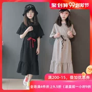 Phiên bản Hàn Quốc của quần áo trẻ em nữ 2019 xuân hè mới lớn cho bé gái thời trang bé gái ngoại quốc váy hai tầng - Váy