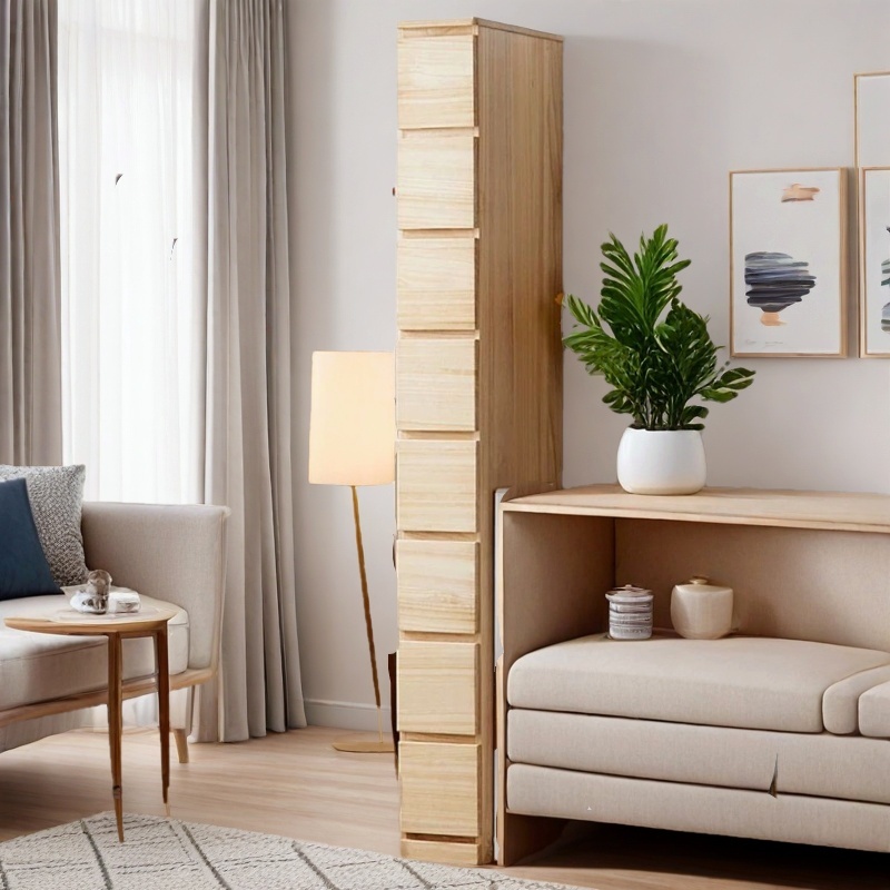 收纳柜子整装多层夹缝边抽屉式