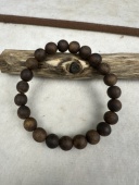 奇楠沉香毕业级沉水8mm圆珠单圈9克花果蜜香层次分明凉感十足