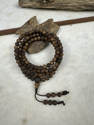 奇楠沉香老料沉水浮5mm圆珠多圈11克+花果蜜香甜凉感十足