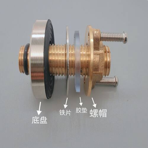 水龙头防松固定螺母冷热铜开口免拆快装配件面盆单冷加固紧固配件