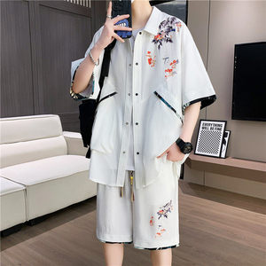 夏季T恤套装一套两件套男外套JMTZ721-P55图片