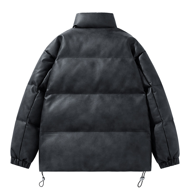男装美式休闲冬新宽松做旧水洗皮衣棉衣棉服情侣外套GS8170-P115,男装皮衣,星座1206（原A206）