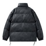 男装美式休闲冬新宽松做旧水洗皮衣棉衣棉服情侣外套GS8170-P115，男装皮衣，星座1206（原A206）