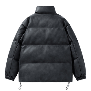 男装美式休闲冬新宽松做旧水洗皮衣棉衣棉服情侣外套GS8170-P115图片