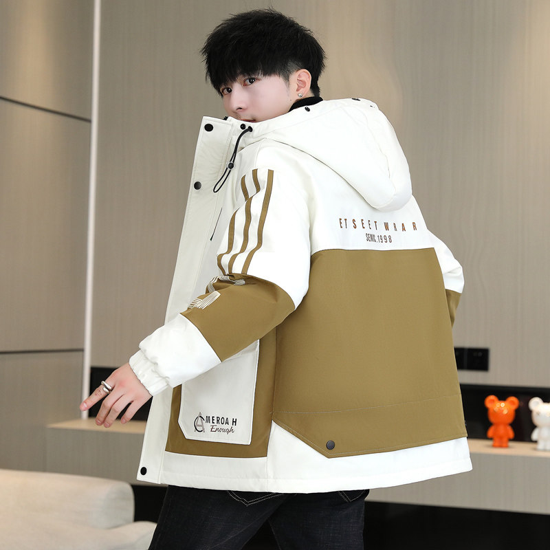 2023新款男士冬季兔毛加绒加厚夹克外套青少年棉衣男JK8803-P83,男装夹克,星座1206（原A206）