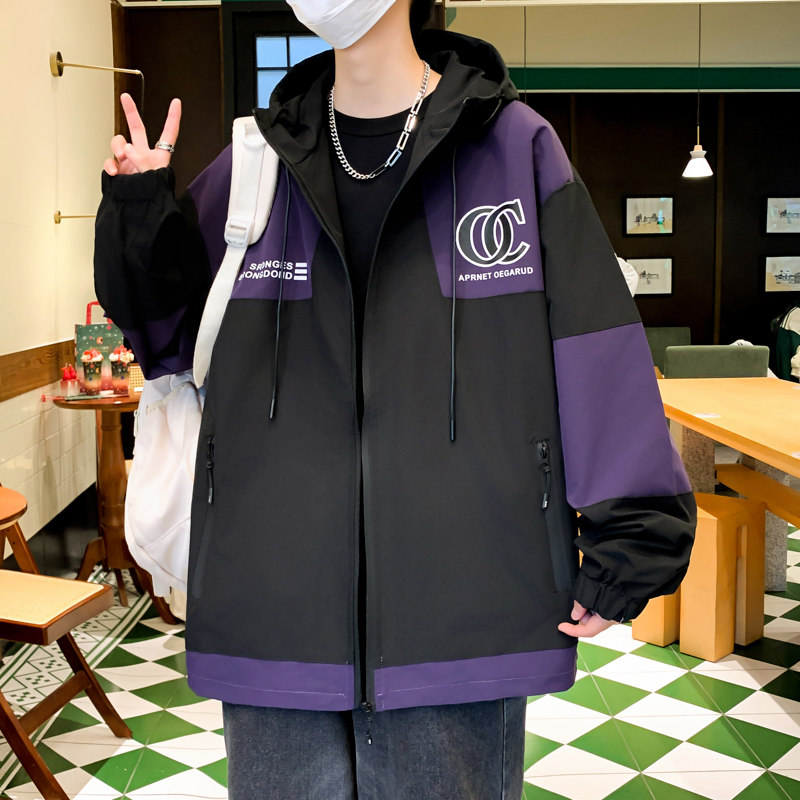 抖音2024春季新款青少年夹克冲锋衣外套GF1816861-P70,男装夹克,星座1206（原A206）