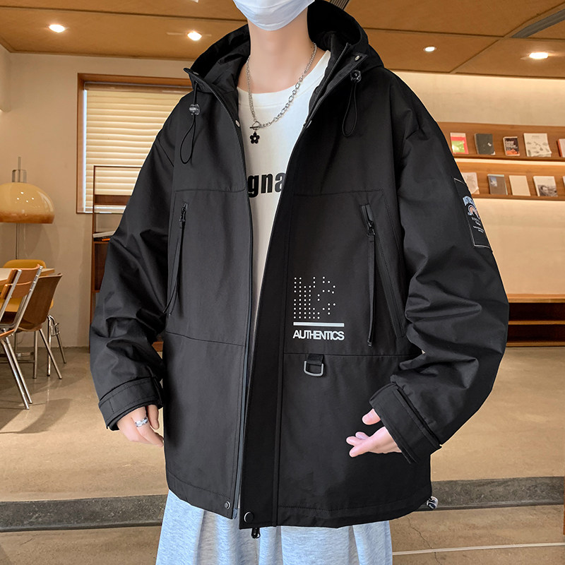春秋新款连帽外套男休闲宽松青少年夹克JM7666-P70,男装夹克,星座1206（原A206）