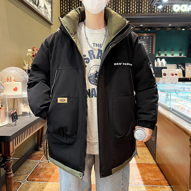 【】冬款男新款宽松潮流棉服学生加棉加厚外套YCGW7712-P115,男装棉衣,星座1206（原A206）