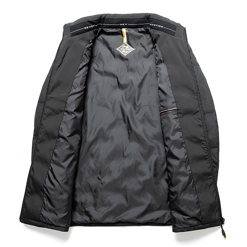男士短款羽绒服冬季保暖爸爸中老年冬装时尚立领外套HL23126-P170,男装羽绒服,星座1206（原A206）