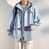 新款男女高品质户外登山服青少年学生冲锋衣夹克外套HS6606-P65，男装夹克，星座1206（原A206）