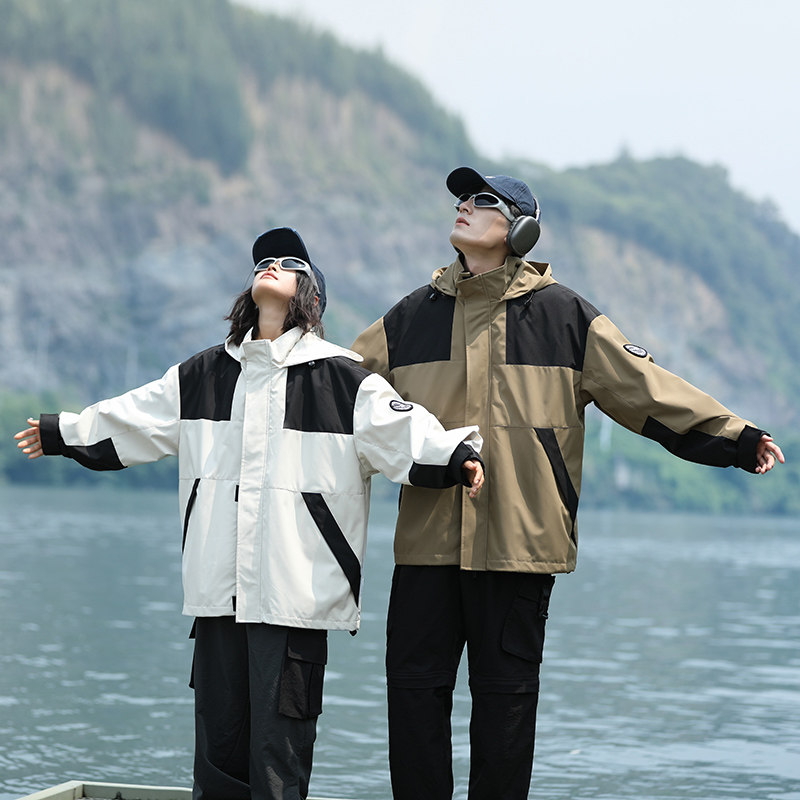 2023年秋季新款男女情侣款防水防风山系夹克外套HS8312-P75,男装夹克,星座1206（原A206）