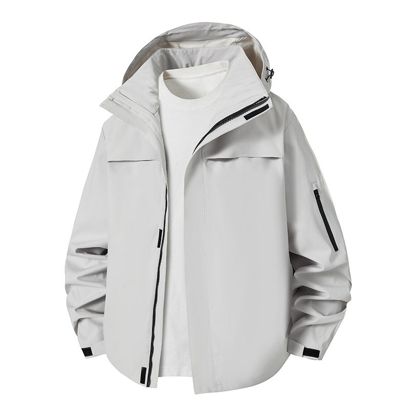 新款男女高品质户外登山服青少年学生冲锋衣夹克外套HS6606-P65,男装夹克,星座1206（原A206）