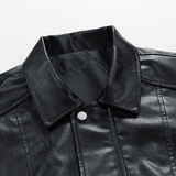 2025春季新款皮衣男机车服外套皮衣夹克宽松工装潮流GS6203-P80，男装夹克，星座1206（原A206）