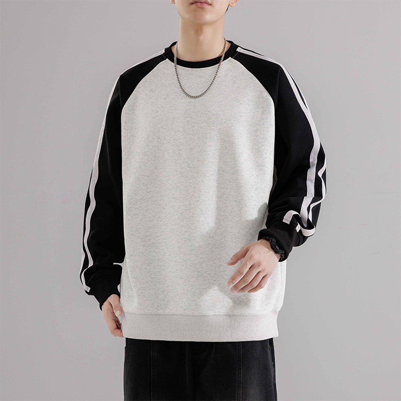 重磅纯色卫衣T恤男宽松春秋款卫衣圆领内搭打底衫男HH8891-P35,男装T恤,星座1206（原A206）