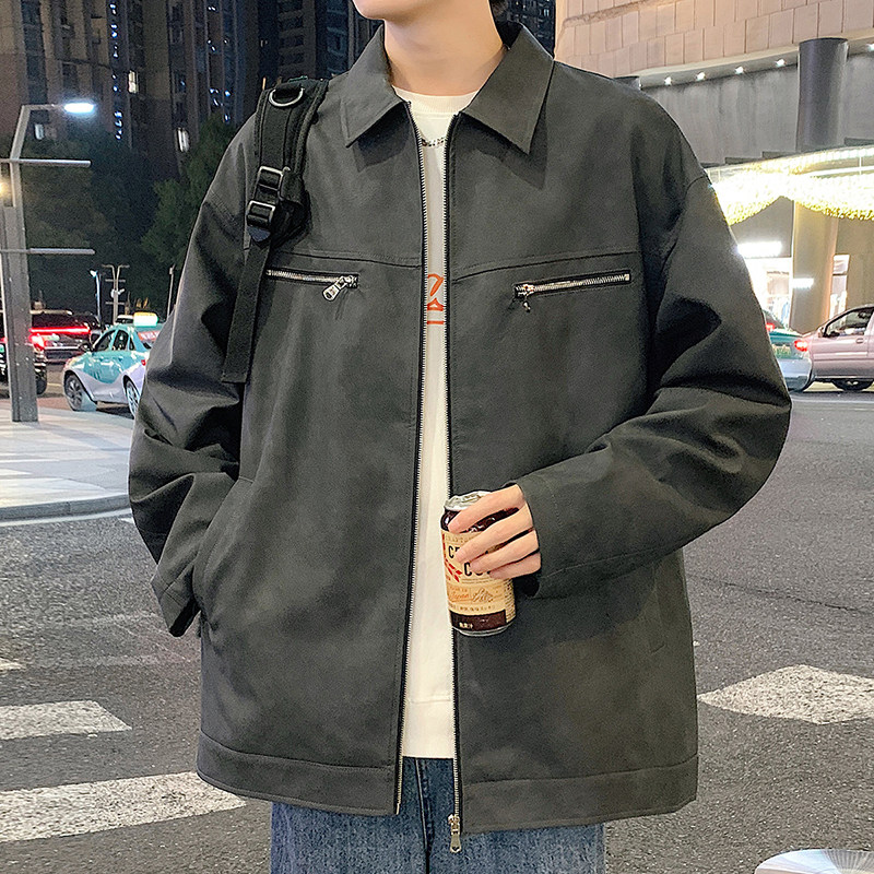 2025秋季新款宽松工装皮衣男外套潮流时尚皮衣户外防水GS6521-P85，男装皮衣，星座1206（原A206）