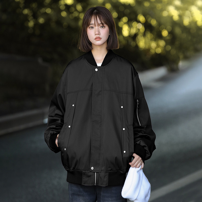 2025新款飞行夹克棒球服男美式宽松潮牌韩版二开公版GS6586-P75,男装夹克,星座1206（原A206）