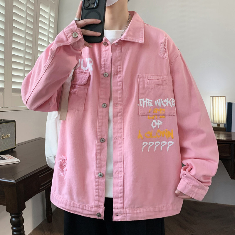 2025春季潮流男士百搭印花牛仔夹克外套NZ910-P60,男装夹克,星座1206（原A206）