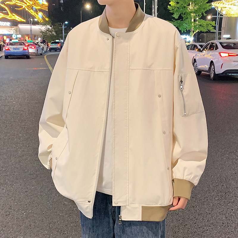 2025新款飞行夹克棒球服男美式宽松潮牌韩版二开公版GS6586-P75,男装夹克,星座1206（原A206）