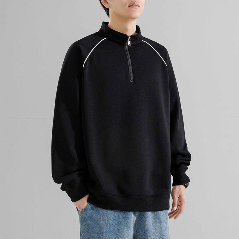半拉链卫衣男2025新款立领polo衫春秋男款男士上衣HH8903-P40,男装卫衣,星座1206（原A206）