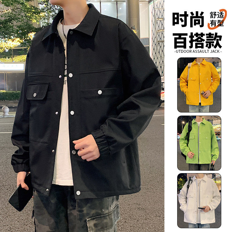 春秋季韩版潮流大码M-8XL男装夹克休闲百搭工装外套YY2516-P70,男装夹克,星座1206（原A206）